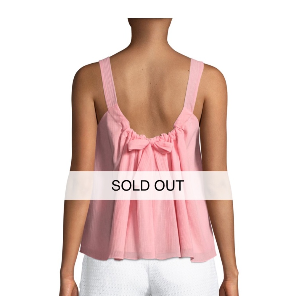 Pink tie back tank Club Monaco